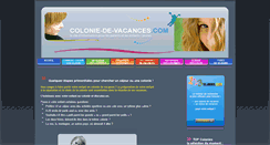 Desktop Screenshot of colonie-de-vacances.com