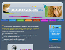 Tablet Screenshot of colonie-de-vacances.com